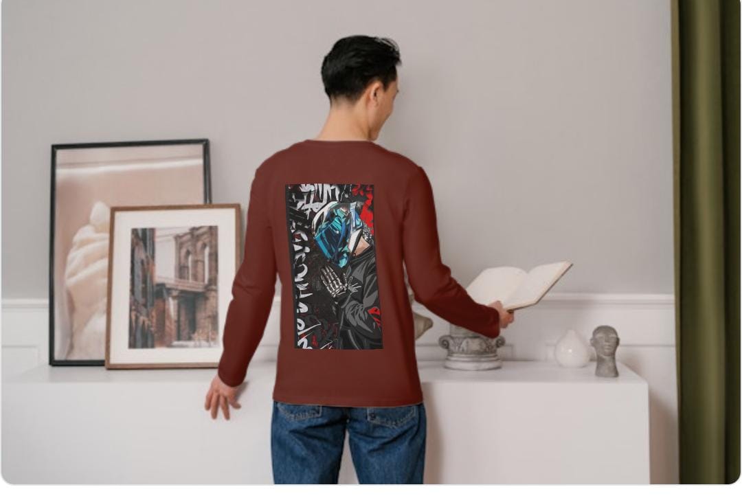 BIKE RIDER , Men's Full Sleeve T-Shirt
