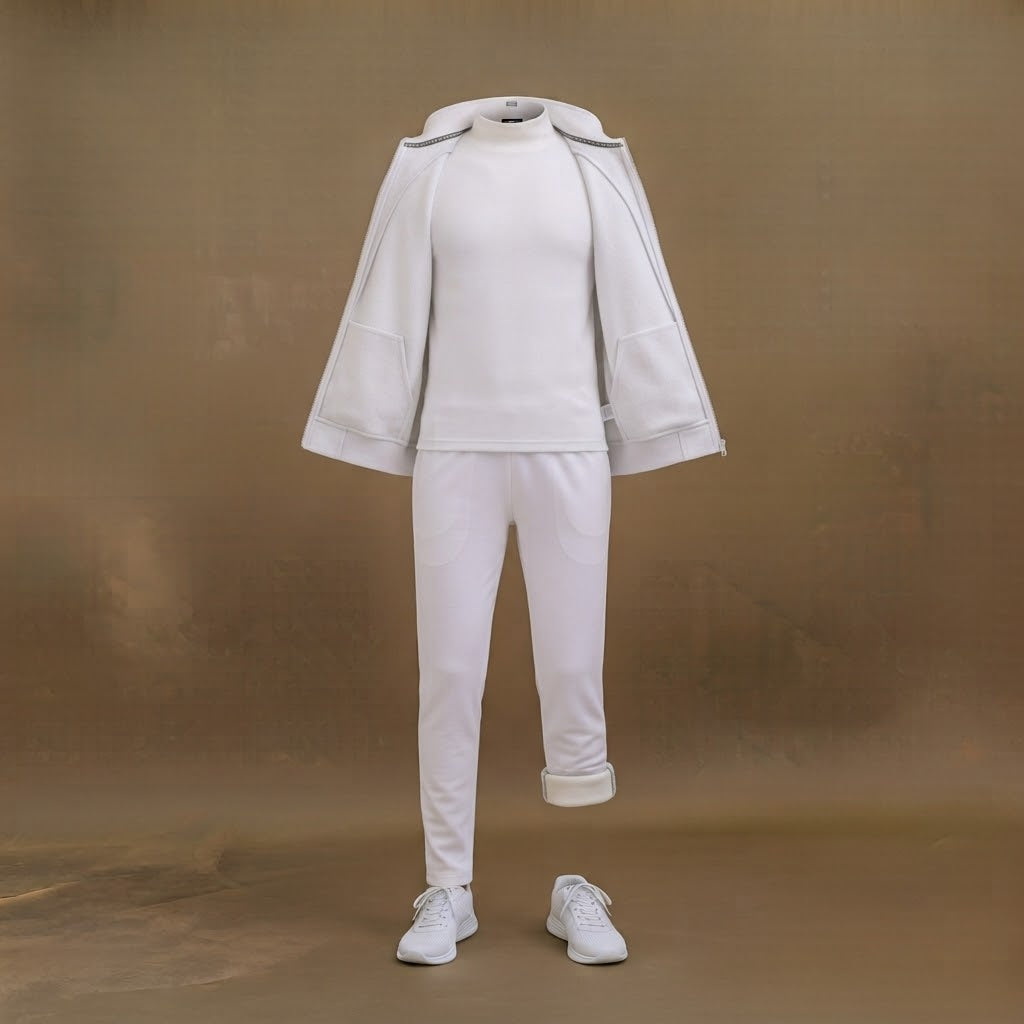 ISSB Full PT Kit – White Tracksuit, Jacket & Trouser Set for Men & Women