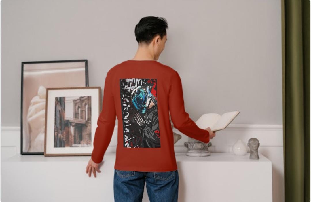 BIKE RIDER , Men's Full Sleeve T-Shirt