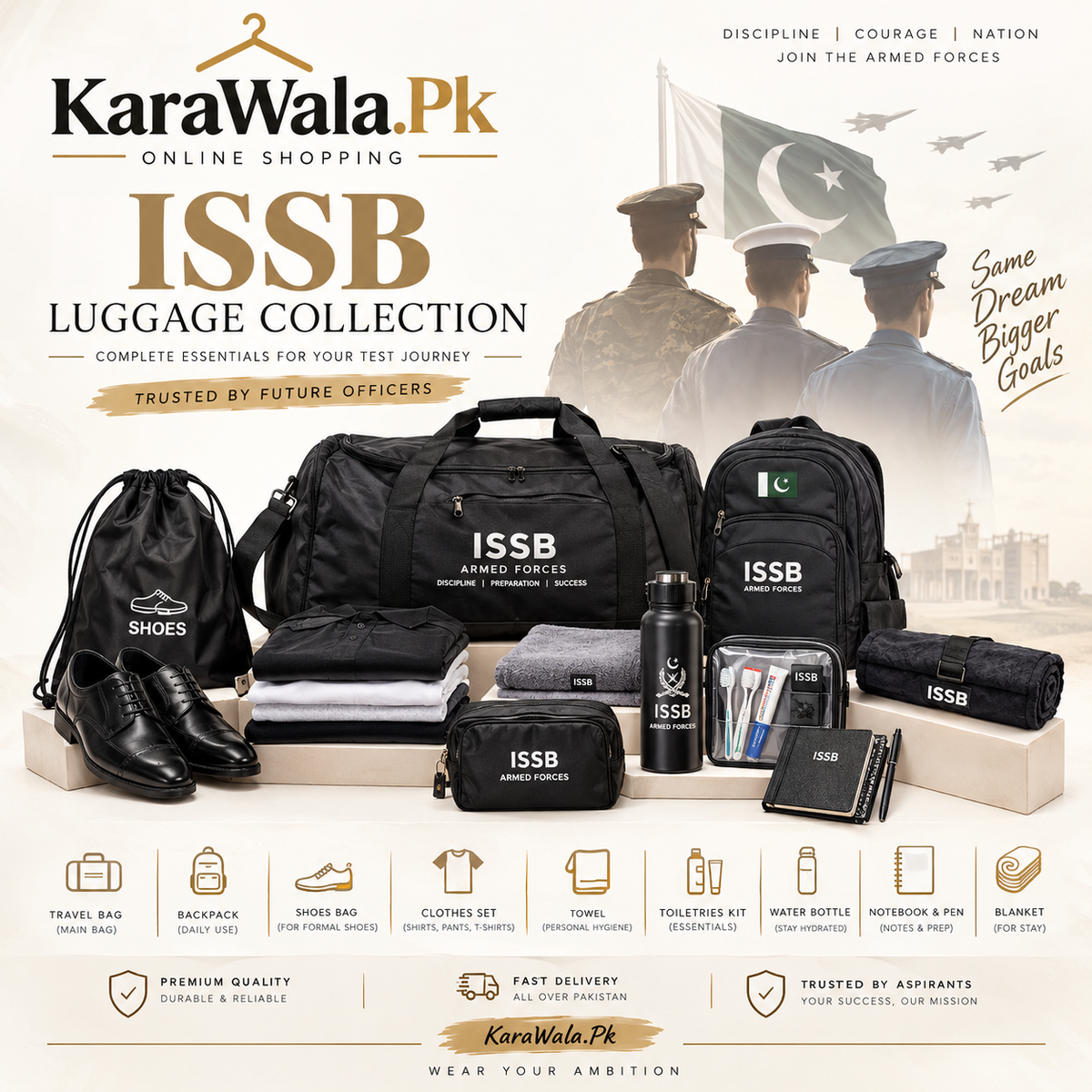 ISSB Luggage & Complete Packing Kit