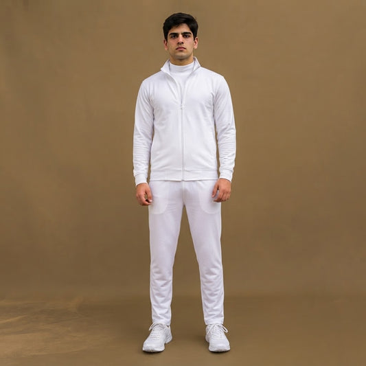 ISSB Full PT Kit – White Tracksuit, Jacket & Trouser Set for Men & Women