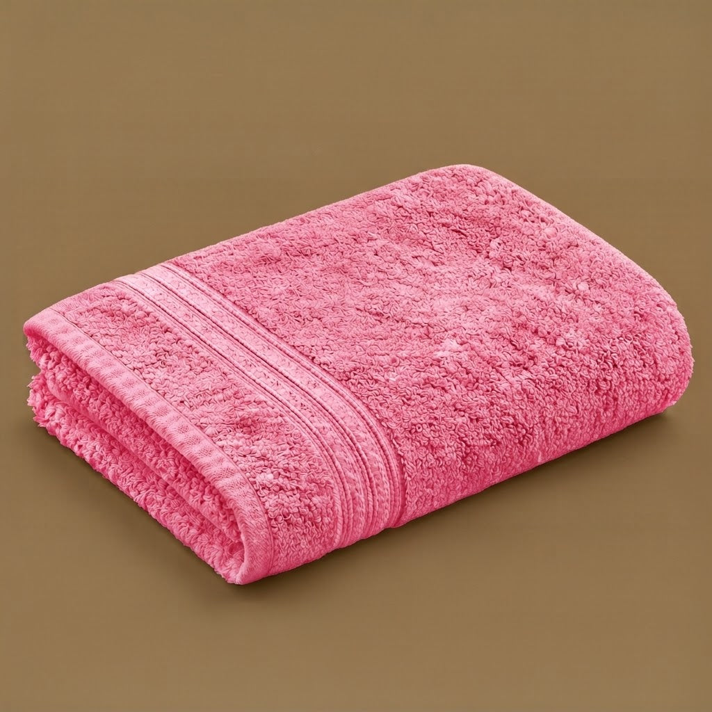 Luxury Plush 100% Cotton Bath Towel – Ultra-Absorbent & Soft Everyday Hotel-Quality Towel in Vibrant Colors