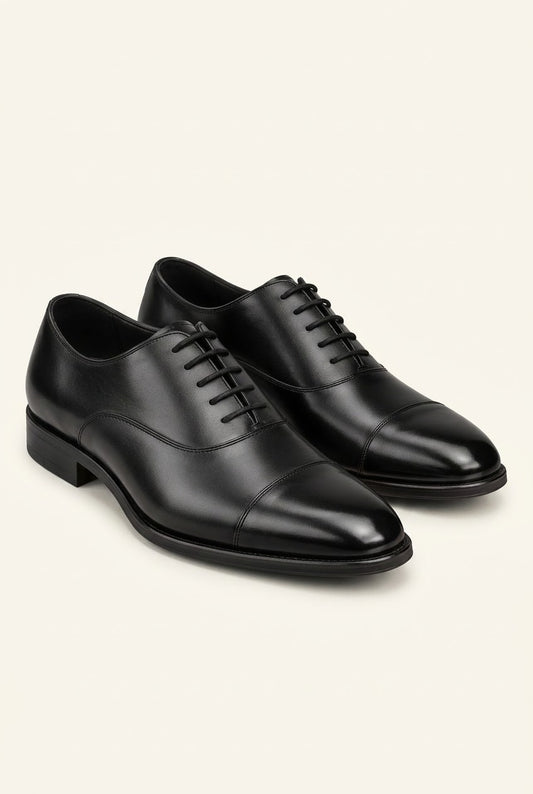 Executive Classic Black Oxford Shoes