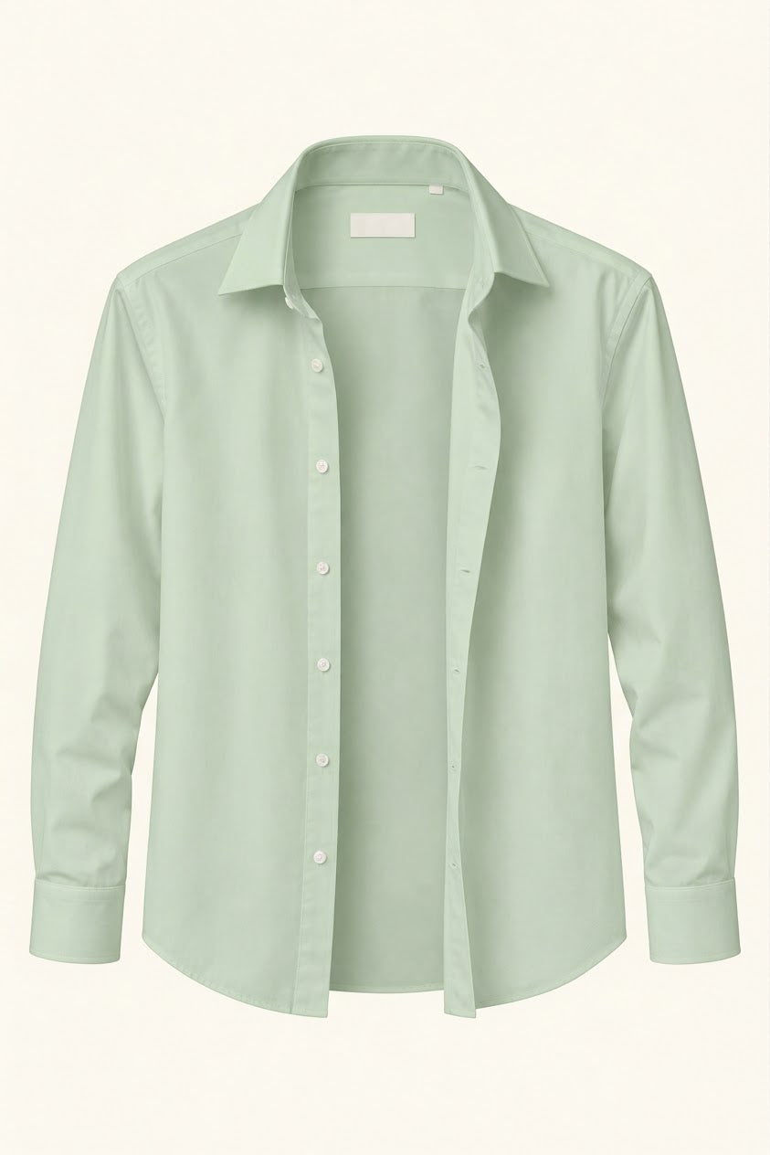 Men’s Classic Long-Sleeve Button-Down Dress Shirt