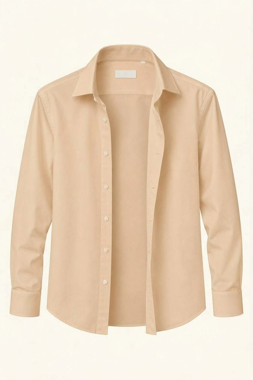 Men’s Classic Long-Sleeve Button-Down Dress Shirt