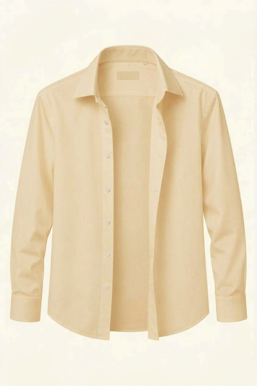 Men’s Classic Long-Sleeve Button-Down Dress Shirt