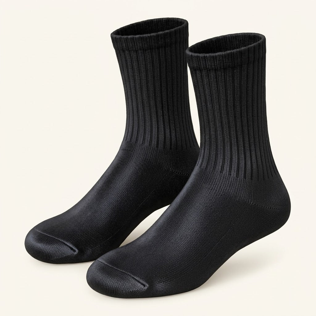 Premium Black Comfort Socks – Soft, Breathable & Durable
