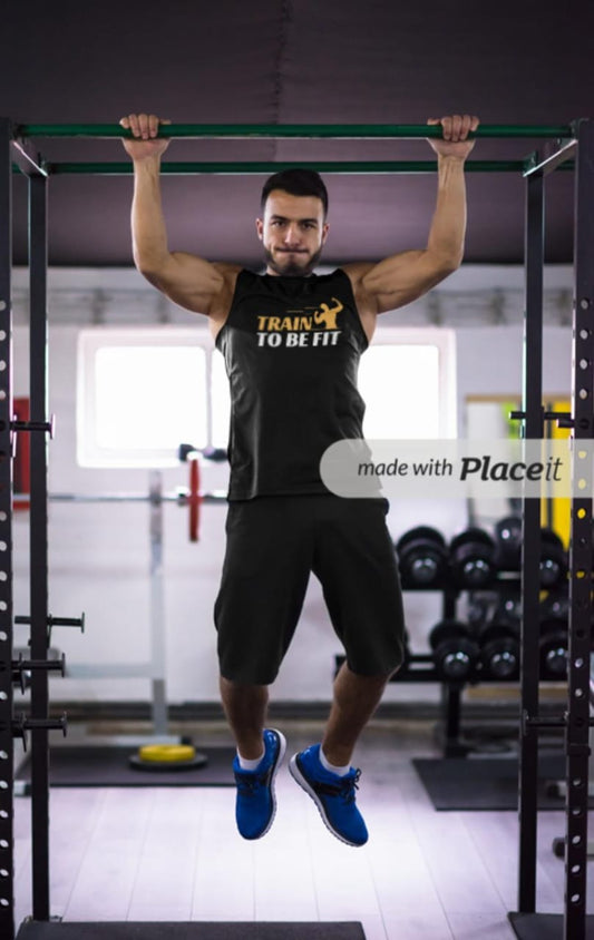 TRAIN TO BE FIT Men's , Sleeveless T-Shirt