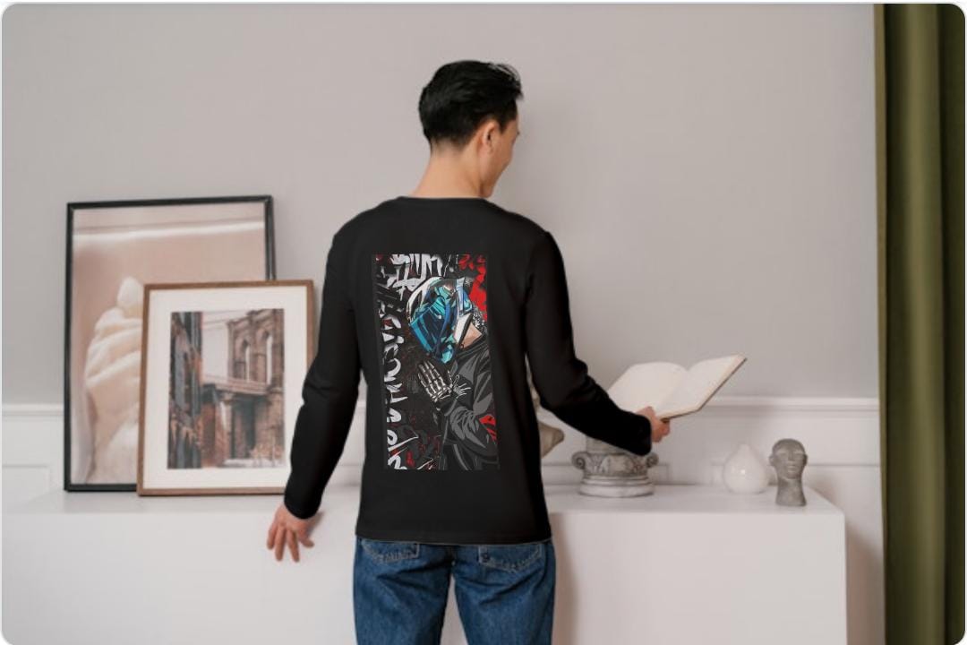 BIKE RIDER , Men's Full Sleeve T-Shirt