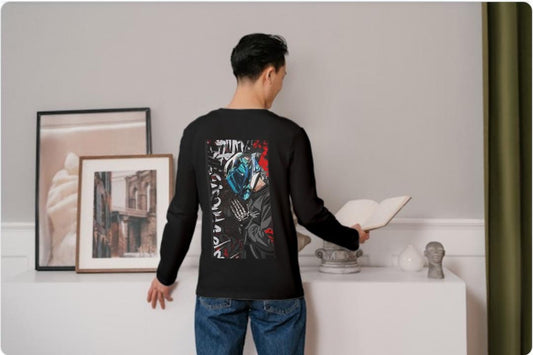 BIKE RIDER , Men's Full Sleeve T-Shirt