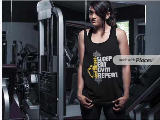 SLEEP EAT GYM REPEAT , Women's Tank Top