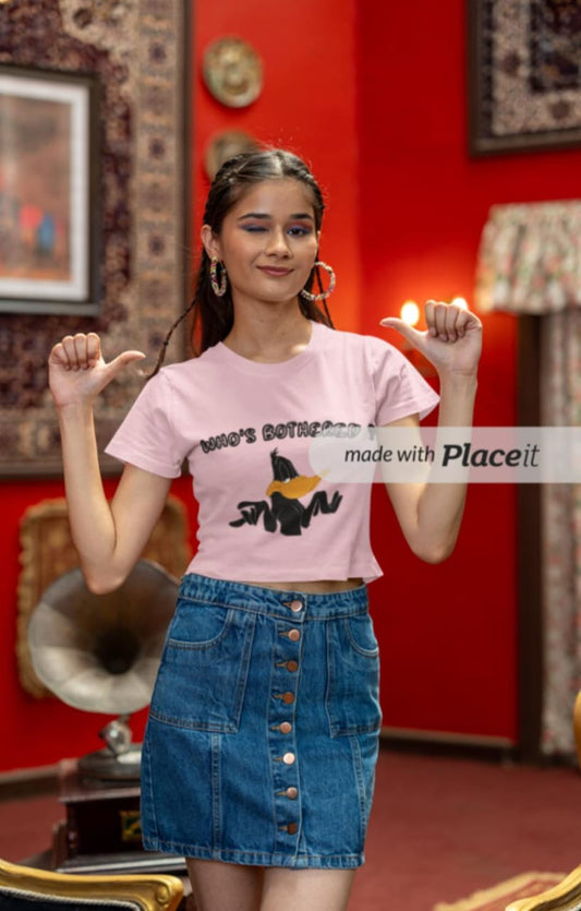 WHO'S BOTHERED , CROP TOP