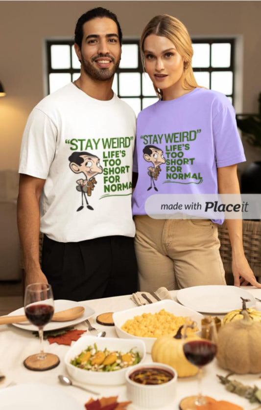 STAY WEIRD , Unisex Classic Crew T-Shirt