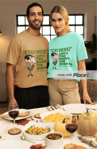 STAY WEIRD , Unisex Classic Crew T-Shirt
