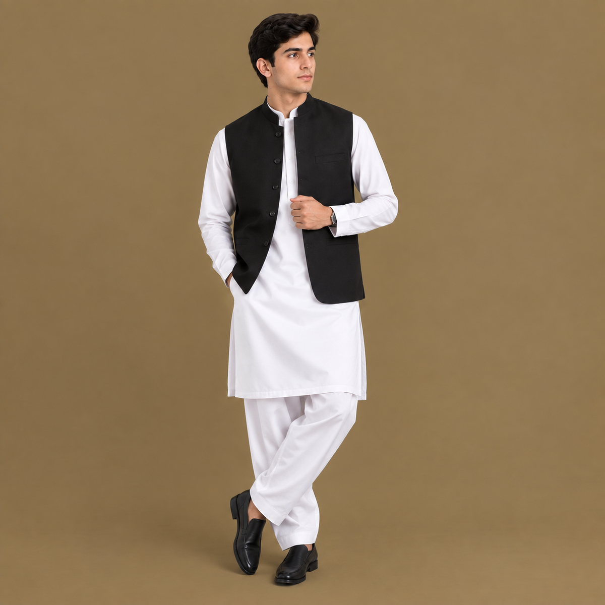 Plain White Wash & Wear Shalwar Kameez