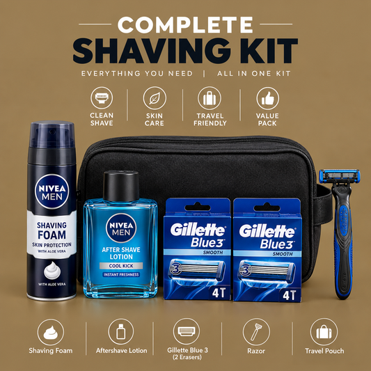 Complete Men’s Shaving Kit – All-in-One Grooming Set