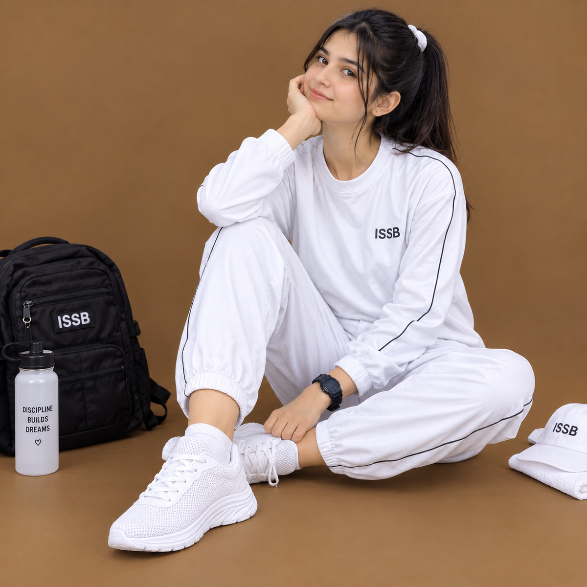 Women’s White Athletic Joggers – Cushioned EVA / Phylon Sole