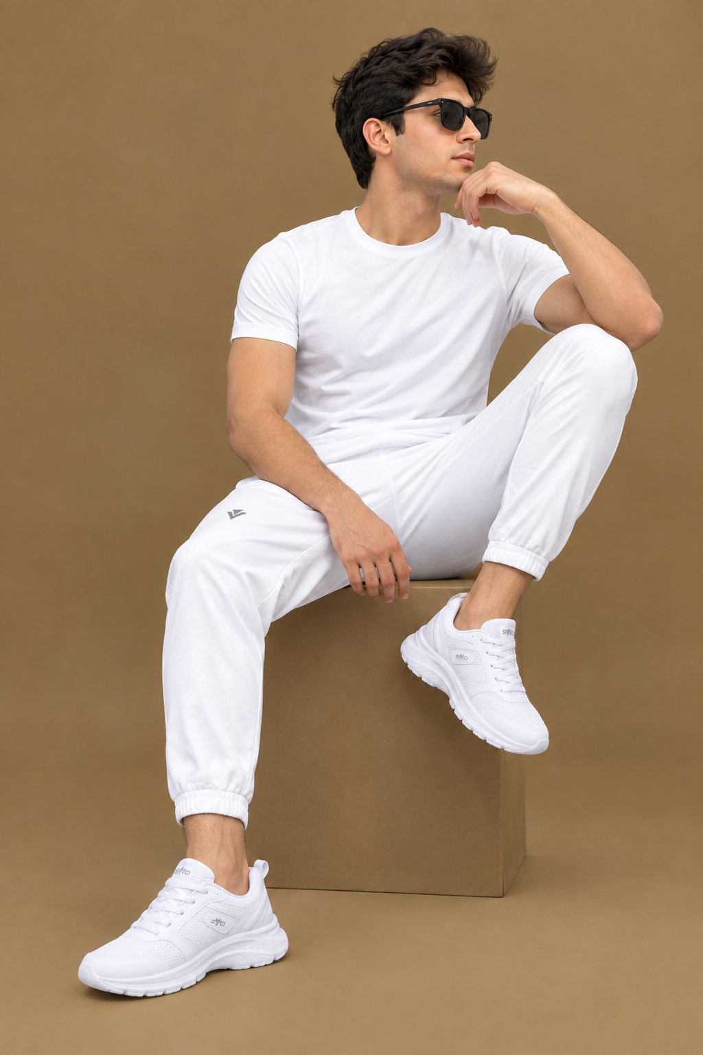 Stylo AT8086 White Running Joggers – Men’s Sports Shoes