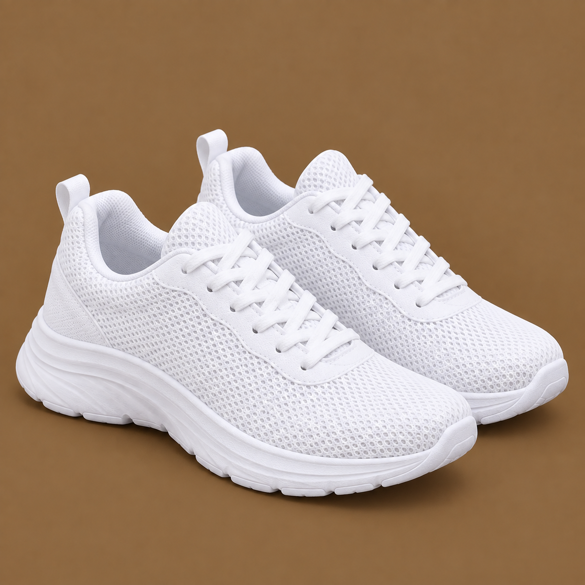Women’s White Athletic Joggers – Cushioned EVA / Phylon Sole