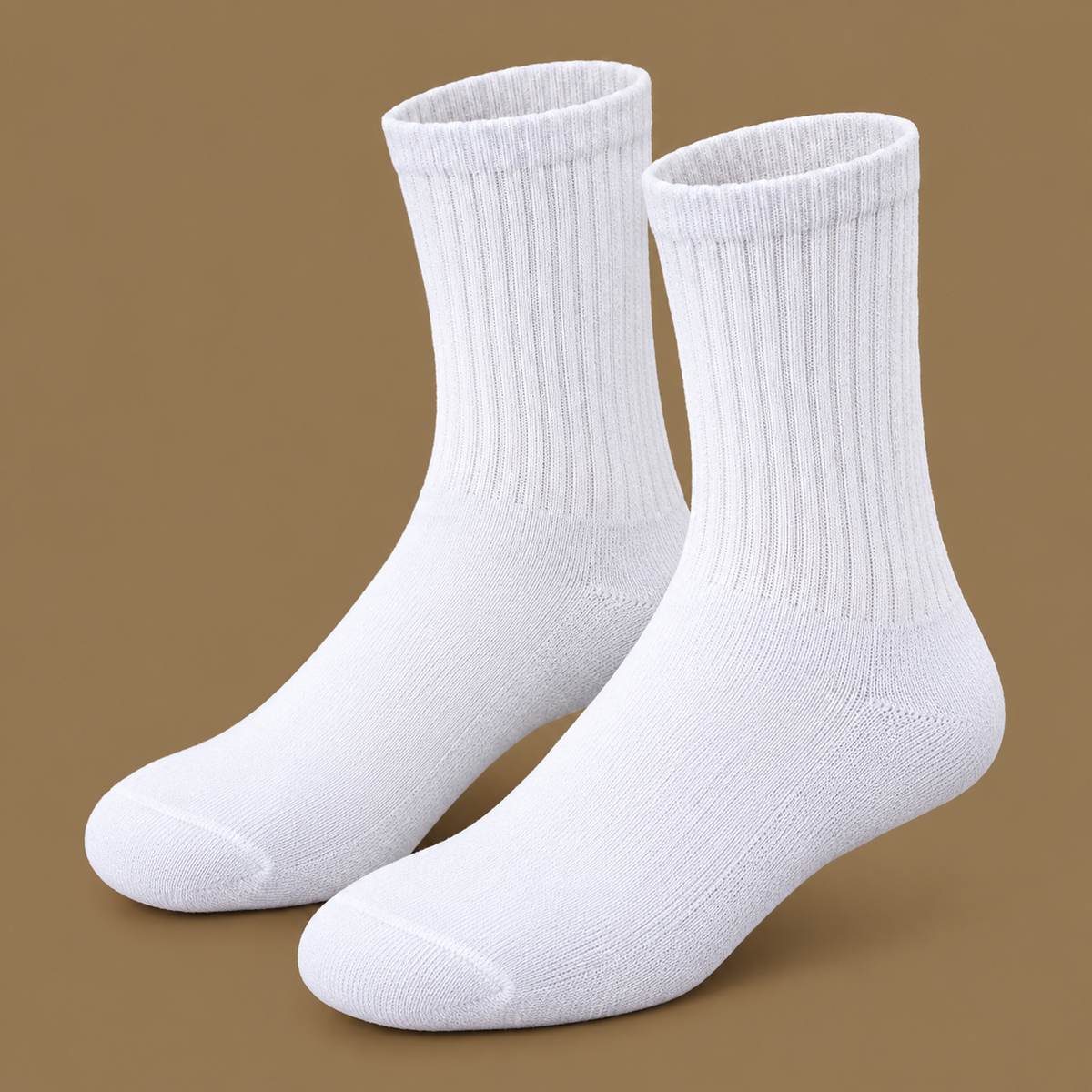 ISSB Standard White Physical Test Socks | High-Performance Athletic Crew Socks