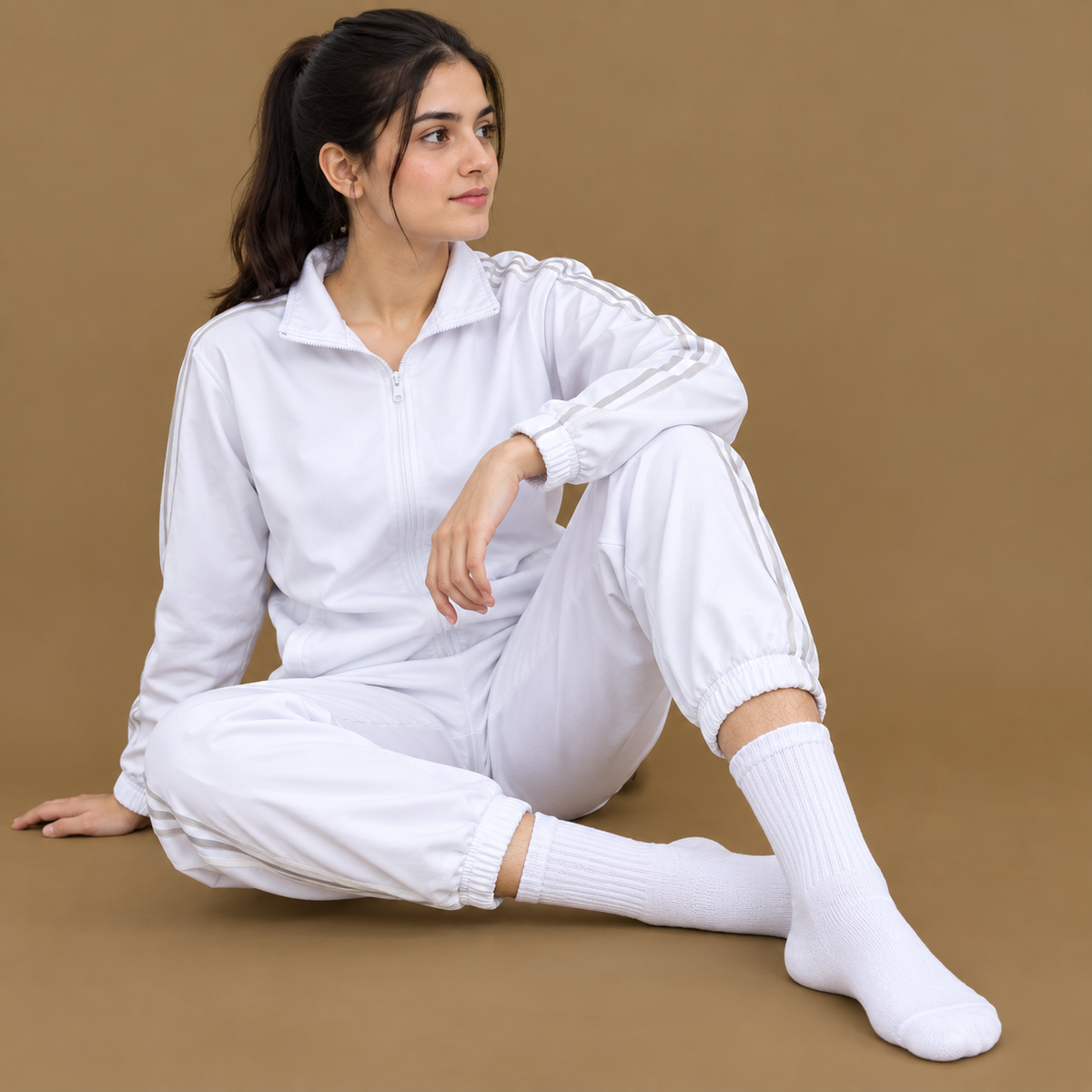 ISSB Standard White Physical Test Socks | High-Performance Athletic Crew Socks